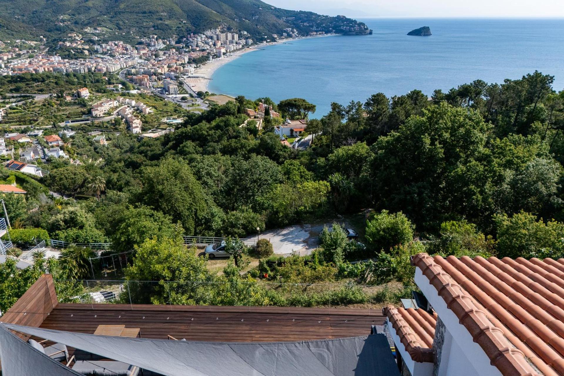 Spettacolare Vista Isola Terrazza E Idromassaggio Villa Noli Eksteriør bilde